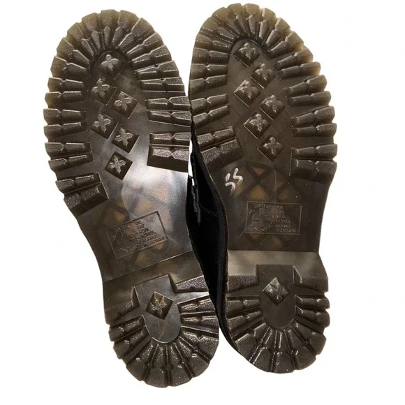 New w/Tags! Dr Martens Tassel Loafers Black Leather Platform Lug Sole Mens 8 - Picture 13 of 16